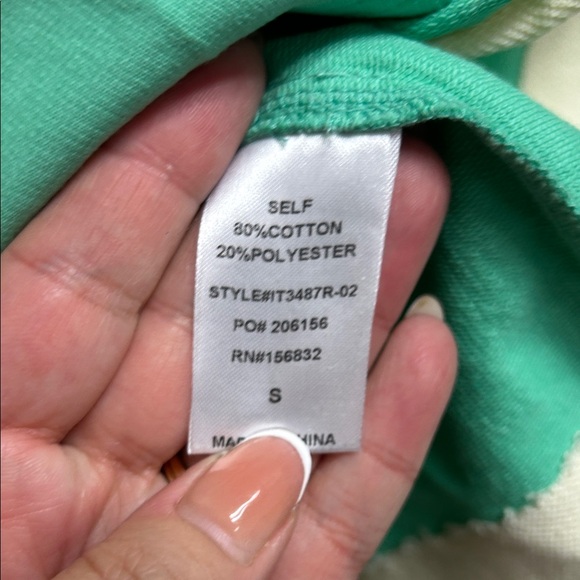 Bibi Flower Patch Long Sleeve Shirt - Green and Orange - Picture 5 of 5